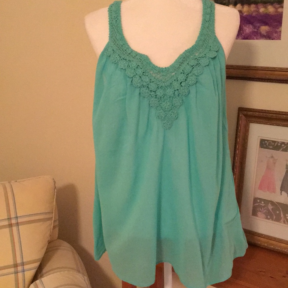 Turquoise blouse
